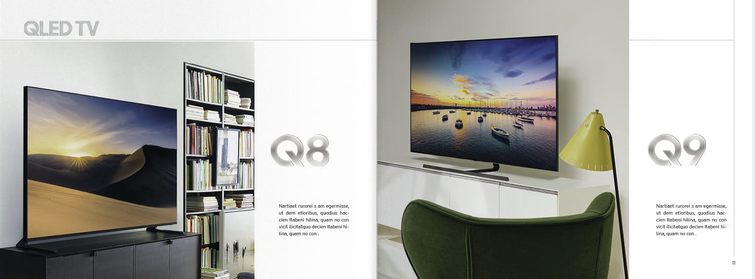 Samsung QLed Tv Catalog Double Page 6